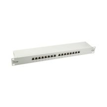 Equip 19" Patchpanel 16xRJ45 Cat5e FTP 1U 1000MHz RAL7035
