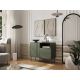 3. Chest of drawers 1D2S TRESSE 100x40x75 matt green