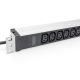 6. PDU 19" Rack power strip, 12x C13 sockets 16A/230 V, 2.0m, 1x unischuko plug, 16A, aluminum