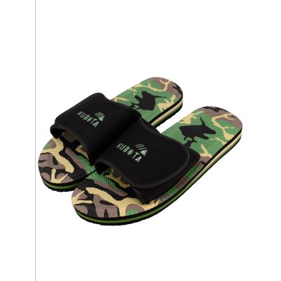 13. Kubota Velcro flip-flops multicolor camo black K24AW-100-002-23-1