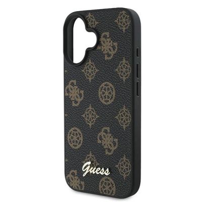 6. Guess Peony Script MagSafe iPhone 16 Plus Case - Black