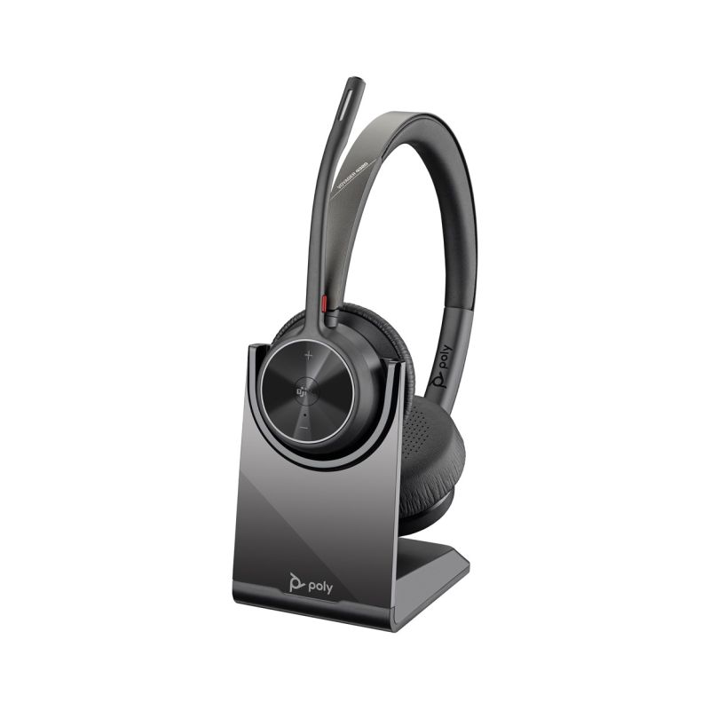 23. POLY Voyager 4320-M Microsoft Teams Certified Headset + BT700 Adapter + Charging Dock