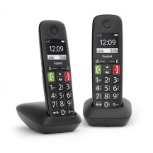 Gigaset E290 Duo - Schnurloses DECT Telephone black