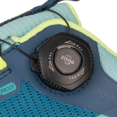 9. Trollkids Trollfjord Hiker Low XT Waterproof Shoes Harbor Blue/Spring Leaf/Aquamarine Mist