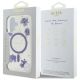 8. Guess Resin Flowers Glitter MagSafe case for iPhone 16 - purple