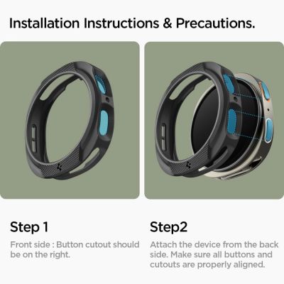 14. Spigen Liquid Air Case for Samsung Galaxy Watch 8 40mm - Matte Black