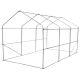 48. GREENHOUSE GARDEN TUNNEL 200x350x200CM PE GREEN STEEL STRUCTURE