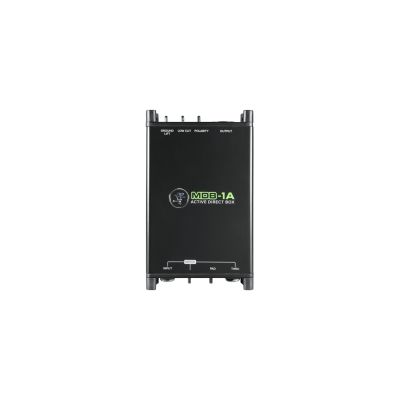 2. Mackie MDB-1A - Active direct box - Bass guitar - Synthesizer - Schwarz - 20 - 20000 Hz - 330000 Ohm - 24-48