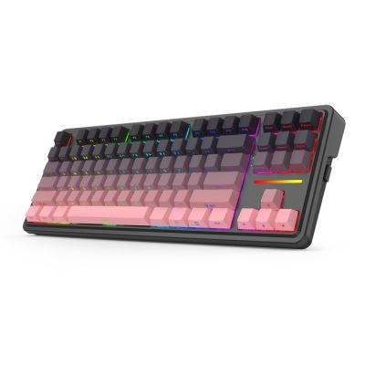 2. REDRAGON K728SP-RGB-PRO Antonium Pro Keyboard USB + RF Wireless + Bluetooth Black, Pink