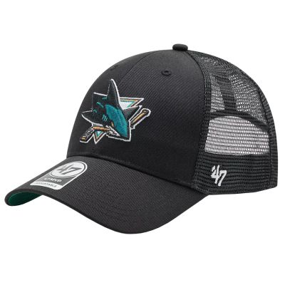 47 Brand NHL San Jose Sharks Branson Cap H-BRANS22CTP-BK Black One size