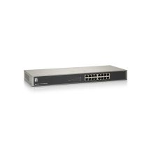 LevelOne GSW-1657 Network Link Unmanaged Gigabit Ethernet (10/100/1000) Black, Gray
