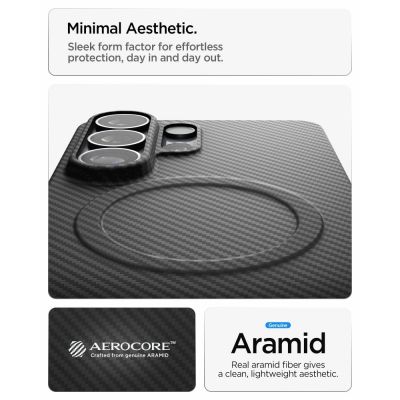 11. Spigen AirSkin Aramid Mag MagSafe Case for Samsung Galaxy S26 Ultra - Black