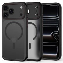 Tech-Protect MagCam MagSafe Case for iPhone 18 Pro / 17 Pro - Matte Black and Red
