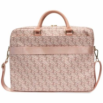 3. Guess GCube Stripes bag for a 16" laptop - pink