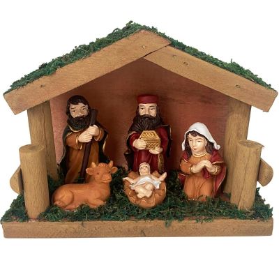 4. CHRISTMAS NATIVITY SCENE 15X6.5X11CM SASKA GARDEN