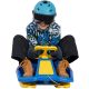 3. PLASTIC SLED WITH BRAKE AND STEERING WHEEL MIKOŁAJ 97x53x25CM BLACK