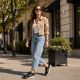 11. Women's leather shoes, sneakers, black Filippo DP7772