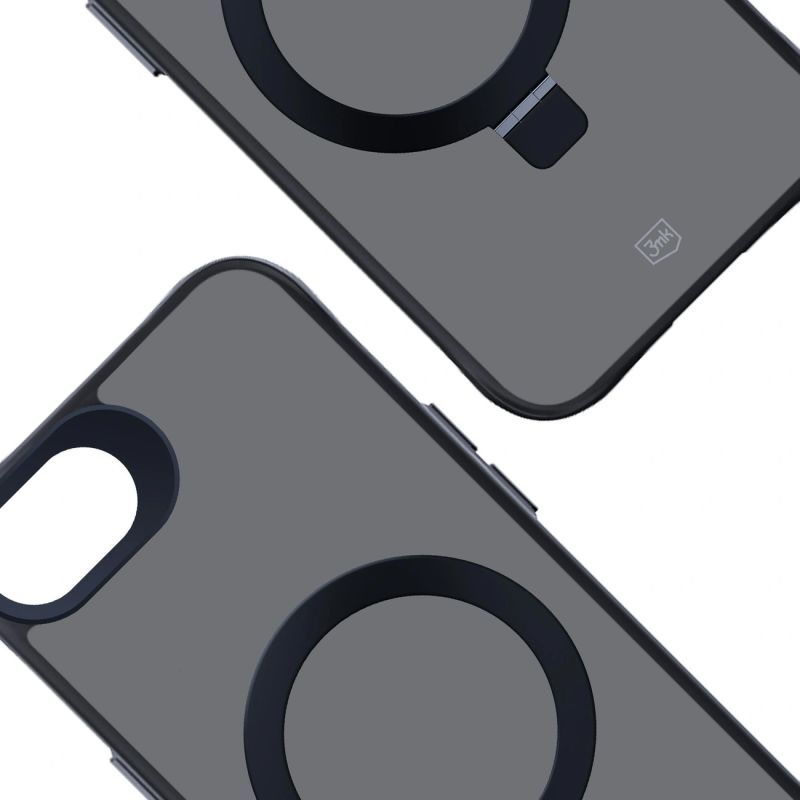 10. 3mk Smoke Case Mag&Stand for Apple iPhone 16E - black