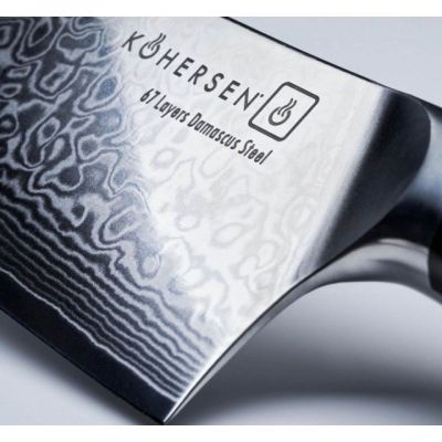 7. Cleaver Kohersen Elegance Ebony Wood cleaver 16.5 cm
