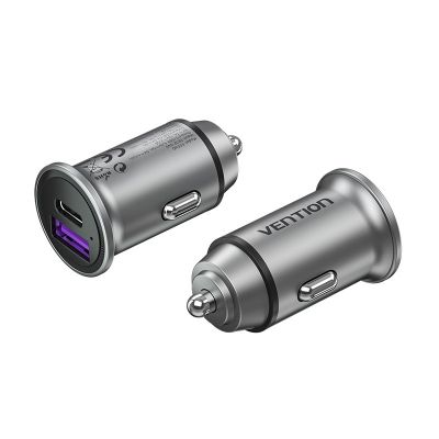 Vention USB-A USB-C 30W PD Car Charger