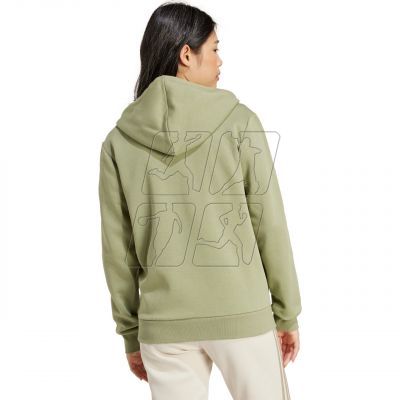 3. adidas Essentials 3-Stripes Full-Zip Fleece Sweatshirt W JP2352