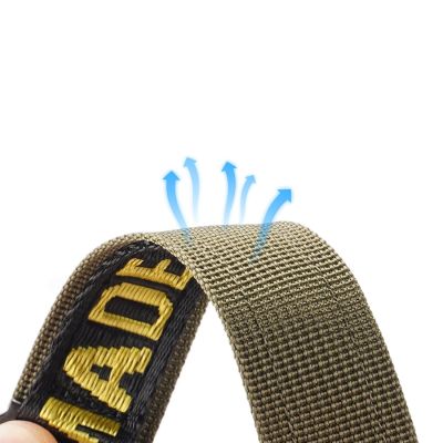 4. Dux Ducis Strap (Outdoor Version) Apple Watch Ultra strap, SE, 9, 8, 7, 6, 5, 4, 3, 2, 1 (49, 45, 44, 42 mm) nylon strap yellow bracelet