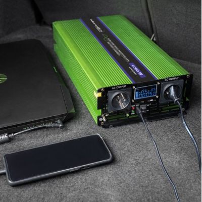 9. QOLTEC MONOLITH VOLTAGE CONVERTER | BATTERY CHARGING | UPS | 2000W | 4000W | 12V TO 230V | PURE SINE | LCD