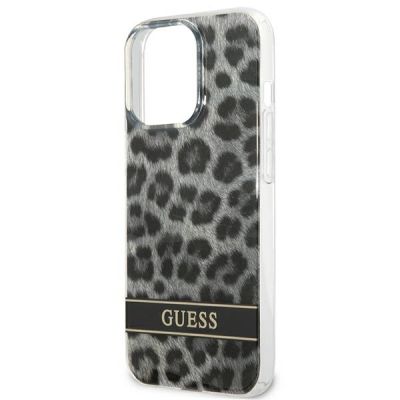 6. Guess GUHCP13LHSLEOK iPhone 13 Pro / 13 6.1" grey/grey hardcase Leopard