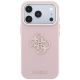 3. Guess Grained & Big Resin Logo Case for iPhone 18 Pro / 17 Pro - Pink