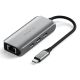 Satechi 4-In-1 USB-C Hub - hub for USB-C mobile devices (3x USB-C 3.2 gen2 10Gbps, 2.5 Gigabit Ethernet) (space gray)