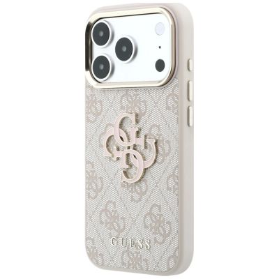 2. Guess 4G & Big Resin Logo Case for iPhone 17 Pro / 18 Pro - Pink