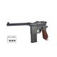14. RANGER M712 Broomhandle FULL AUTO BLOWBACK air pistol, 4.5 BBs, 19 shots. KWC
