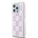 2. DKNY Liquid Glitter Multilogo iPhone 15 Pro Case - Pink