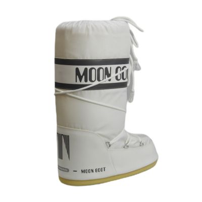 3. Women's Moon Boot MB Icon Nylon White Winter Snow Boots - 80D1400440-A001