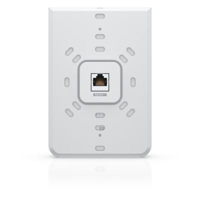 5. Access Point Wi-Fi 6 Ubiquiti UniFi U6 In-Wall 2.4GHz(2x2)/5GHz(4x4)/6GHz(–) PoE+/PoE 4x1G 1x2.5G