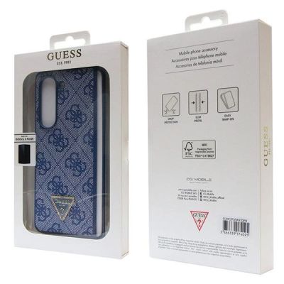 7. Guess 4G Triangle Strass Case for Samsung Galaxy Z Fold 5 - Blue