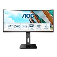 AOC P2 CU34P2A LED monitor 86.4 cm (34") 3440 x 1440 px Quad HD Black