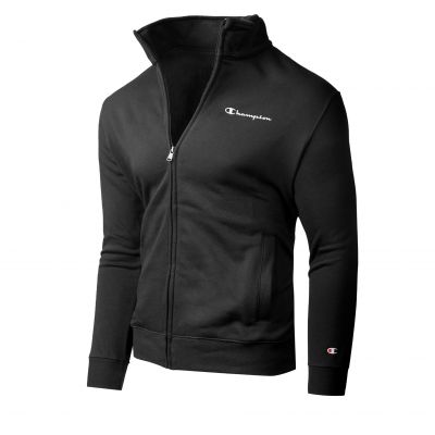 Champion men's black stand-up collar zip-up sweatshirt (218290 KK001)