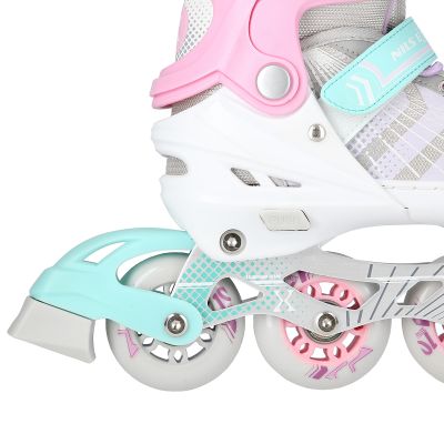 7. NH18192 4in1 PINK SIZE S(29-33) ROLLER SKATING WITH HOCKEY SLEEVE NILS EXTREME