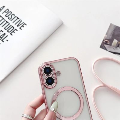 4. iPhone 17 Case with Crossbody Strap, MagSafe Compatible - Black