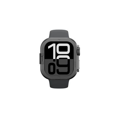 2. AmazingThing Titan Pro Metal Case for Apple Watch 11 46mm Aluminum - Black