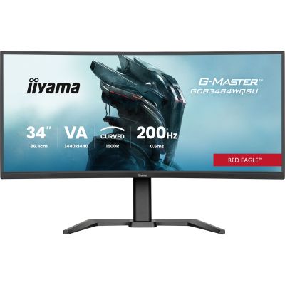 3. iiyama G-MASTER GCB3484WQSU-B2 34IN PRO-GAMING 0.4MS VA LCD 3440X144 computer monitor 86.4 cm (34") 3440 x 1440 px UltraWide Quad HD Black