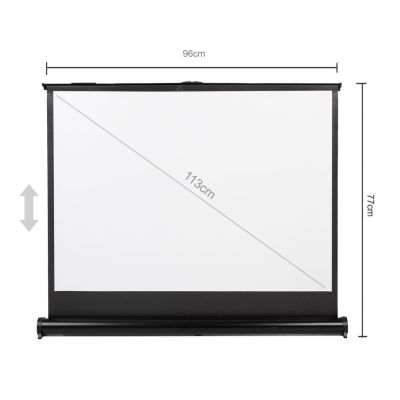 MACLEAN PORTABLE COMPACT DESK PROJECTION SCREEN, 45", 4:3 MC-961