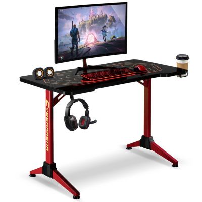 9. RGB Led NanoRS Gaming Desk, Black, Large, 100kg Max, Height 760mm, RS163