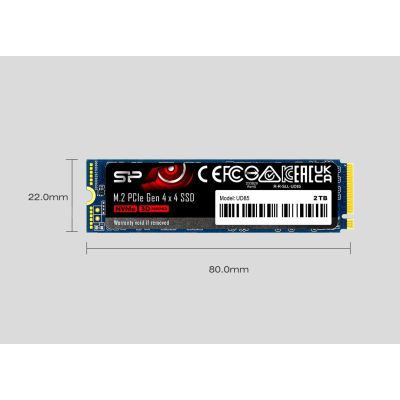 4. Silicon Power UD85 SSD 1TB M.2 PCIe NVMe Gen4x4 NVMe 1.4 3600/2800 MB/s