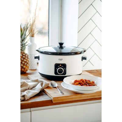 8. Slow cooker ADLER AD 6413w white
