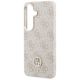 6. Guess 4G Rhinestone Round Logo MagSafe Case for Samsung Galaxy S26 - Pink
