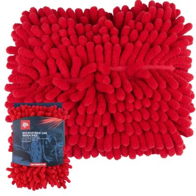 4. MICROFIBER CHENILLE WASHING CLOTH 18X4X24CM DIRT DEVIL RED