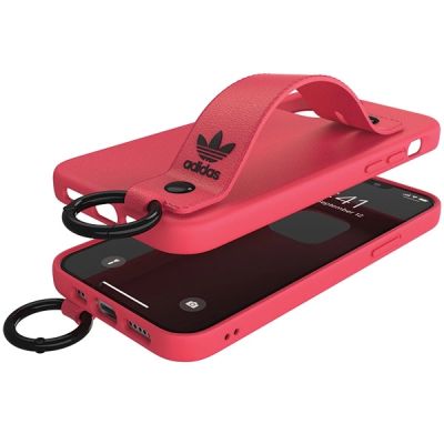 6. Adidas OR Hand Strap Case for iPhone 12 / iPhone 12 Pro - pink