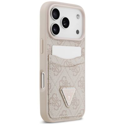 4. Guess 4G nauble Card Triangle Case for iPhone 18 Pro Max / 17 Pro Max – pink